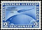 Deutsches Reich 2 Reichsmark 2 Reichmark Chicago flight, mint never hinged, very fine, unsigned, Michel 350.- -
