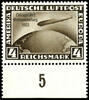 Deutsches Reich 4 Reichsmark 4 Reichmark Chicago flight, lower margin copy, mint never hinged, very fine, unsigned, Michel 350.- -