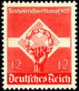 Deutsches Reich 12 Pfennig National Vocational Competition with horizontal gum rippling, mint never hinged, very fine, expertized Schlegel BPP, Michel 160 -
