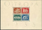Deutsches Reich Souvenir sheet issue east European stamp exhibition OSTROPA in Konigsberg, unused without gum, photo expertize Dr. Helmut P. O -