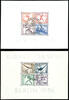 Deutsches Reich Pair of olympia souvenir sheets 1936 with special cancel Olympic Games stadium respectively olympic cottage, Michel 180.- -