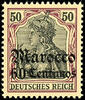 Deutsche Post in Marokko 60 Centimos mint never hinged, without signature, sound, Michel 70.- -