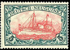 Deutsch-Neuguinea 5 Mark imperial yacht, mint never hinged, sound, without signature, Michel 160.- undervalued, hammer price 199. Auction = 130,- -