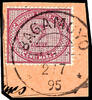 Deutsch-Ostafrika - Vorläufer 2 Mark stamp only for franking by the postal service on faultless money order coupon, cancelled BAGAMOYO , Michel / Steuer 200.- -