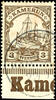 Kamerun 3 Pfennig imperial yacht, lower margin copy with part of the country name, used Fontemdorf, superb in every respect (choice copy) -