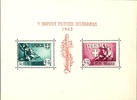 Serbien Souvenir sheet issue war invalids 2 plus 48 and 3 plus 47 D. With plate flaw III triangular colour spot in the middle of the ri -