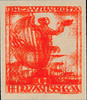 Jugoslawien 10 F. Postal stamps, unperforated showing a double impression, unused without gum, as issued, photo expertize Zrinjscak BPP -