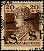 Jugoslawien 20 F. Karl with strong shifted overprint, mint never hinged, photo expertize Zrinjscak BPP -