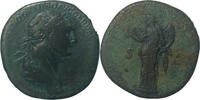 Antike Sesterce Trajan (98-117 Ap. J.C.) -