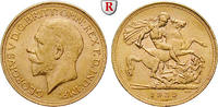 South Africa Pound George V., 1910-1936, Gold, 7,98 g -