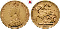 Australia Sovereign Victoria, 1837-1901, Gold, 7,98 g -