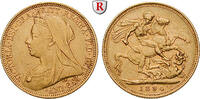 Australia Sovereign Victoria, 1837-1901, Gold, 7,98 g -