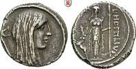 Denarius L. Hostilius Saserna, 48 BC -