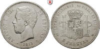 Spain 5 Pesetas Amadeo I, 1871-1874 -