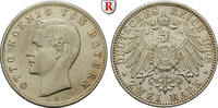 Bayern 2 Mark Otto, 1886-1913, 2 Mark 1908, D. Jaeger 45. -