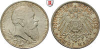 Baden 2 Mark Friedrich I., 1852-1907, 2 Mark 1902, G. Regierungsjubiläum. Jaeger 30. -