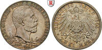 Schwarzburg-Sondershausen 2 Mark Karl Günther, 1880-1909, 2 Mark 1905. Regierungsjubiläum, schmaler Randstab. Jaeger 169a. -