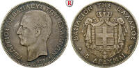 Greece 5 Drachmai George I., 1863-1913 -