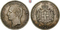 Greece 5 Drachmai George I., 1863-1913 -