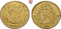 Spain 1/2 Escudo Carlos III, 1759-1788, Gold, 1,70 g -