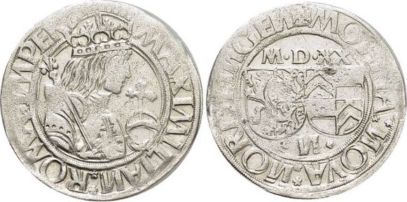 Batzen 1520 Nordlingen Reichsmunzstatte Eberhard Von Eppstein