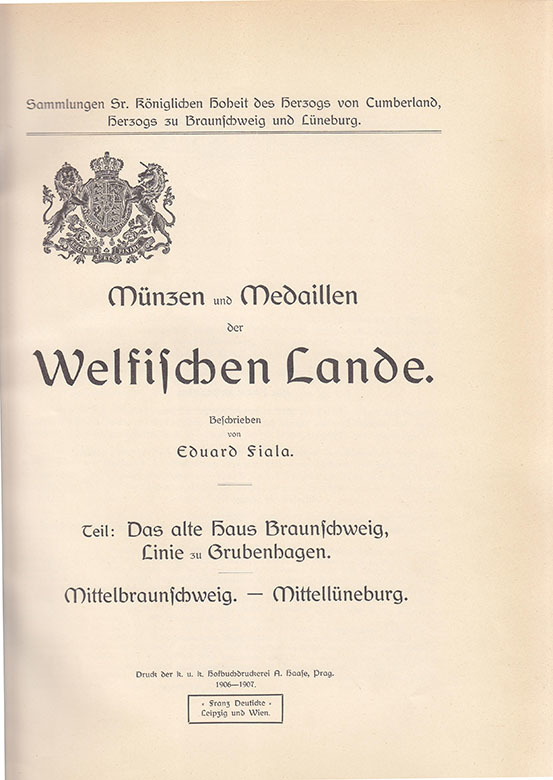 1386 Braunschweig Fiala Eduard Originaleinband Rotes Leinen Mit