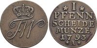 Brandenburg-Preussen CU-Pfennig Friedrich Wilhelm II. 1786-1797. Picture
