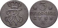 Brandenburg-Preussen 3 Pfennig Friedrich Wilhelm II. 1786-1797. Picture