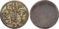 Salzburg-Erzbistum Einseitiger 1/2 Kreuzer Franz Anton von Harrach 1709-1727. Picture