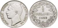 Württemberg 1/2 Gulden Wilhelm I. 1816-1864. -