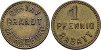Merseburg, Stadt (Provinz Sachsen) 1 Pfennig Gustav Brandt. fast vorzüglich