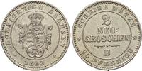 Sachsen-Albertinische Linie 2 Neugroschen Johann 1854-1873. -