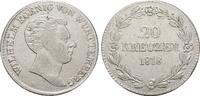 Württemberg 20 Kreuzer Wilhelm I. 1816-1864. -