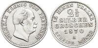 Brandenburg-Preussen 2 1/2 Silbergroschen Wilhelm I. 1861-1888. -
