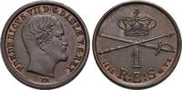 Dänemark CU-Reichsbankschilling Frederik VII. 1848-1863. -