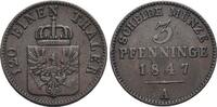 Brandenburg-Preussen CU-3 Pfennig Friedrich Wilhelm IV. 1840-1861. -