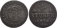 Jülich-Berg CU-1/2 Stüber 1 Karl Theodor von Pfalz-Sulzbach 1742-1799. -