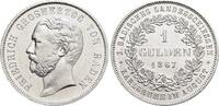 Baden-Durlach Gedenkgulden Friedrich I. 1852-1907. -