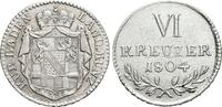 Baden-Durlach 6 Kreuzer Karl Friedrich 1738-1806. -