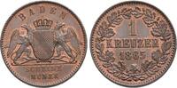 Baden-Durlach CU-Kreuzer Friedrich I. 1852-1907. -