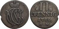 Trier-Erzbistum CU-2 Pfennig GM Clemens Wenzel von Sachsen 1768-1794. -