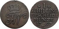 Brandenburg-Preussen CU-Schilling Friedrich Wilhelm II. 1786-1797. -