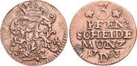 Brandenburg-Preussen CU-3 Pfennig Friedrich II. 1740-1786, Münzstätte Aurich. -