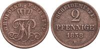 Oldenburg Für Birkenfeld, CU-2 Pfennig 1 Nicolaus Friedrich Peter 1853-1900. -