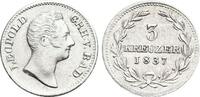 Baden-Durlach 3 Kreuzer Leopold 1830-1852. -