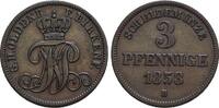 Oldenburg Für Birkenfeld, CU-3 Pfennig 1 Nicolaus Friedrich Peter 1853-1900. -