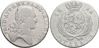 Sachsen-Albertinische Linie Für das Herzogtum Warschau, 1/3 Talara 1 Friedrich August I. 1806-1827. -