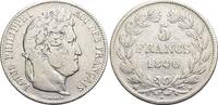 Frankreich 5 Francs 1840 B Louis Philippe I. 1830-1848. Kl.Kr., fast seh... 30.50 US$ Tax included +  11.73 US$ shipping