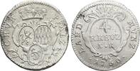 Pfalz-Kurlinie 4 Kreuzer Karl Theodor 1742-1799. -