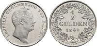 Baden-Durlach 1/2 Gulden Leopold 1830-1852. -